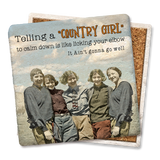 Coaster Telling a Country Girl