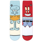 Squidward & Mr Krabs 360 Socks- Kids