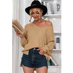 Chilly Weather V-Neck Pullover Sweater