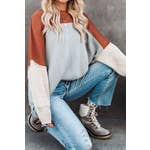 Multi Color Long Sleeve Knit Sweater