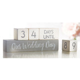 Wedding Countdown Wood Block Set