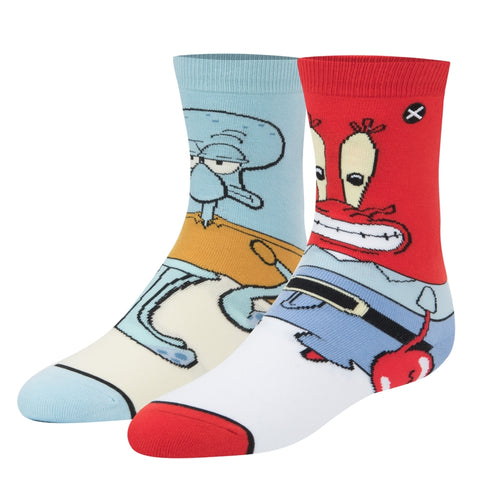 Squidward & Mr Krabs 360 Socks- Kids