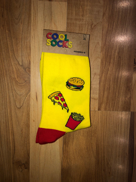 Pizza, Fries and Burger Socks