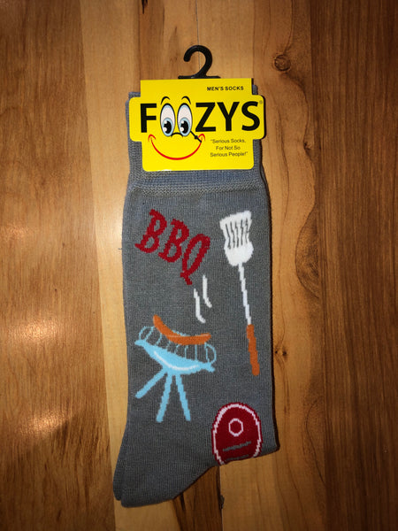 Barbeque Men's Socks (Gray)