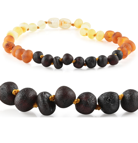 Raw Multi Baltic Amber Necklace