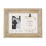 Mr. & Mrs. Wedding Keepsake Frame