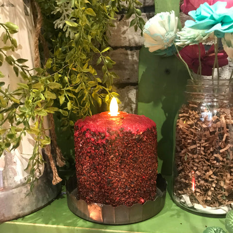 Homespun Harvest LED Hearth Candle